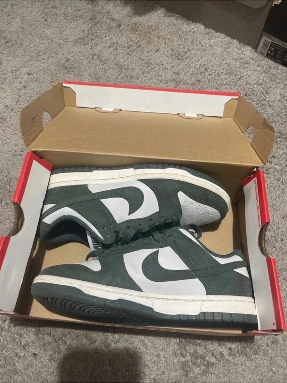 Green Nike dunks